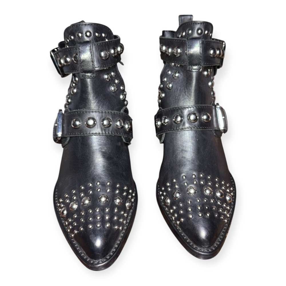 Kurt Geiger women’s Sybil Studded Black Ankle Boots size 36 - Picture 4 of 14